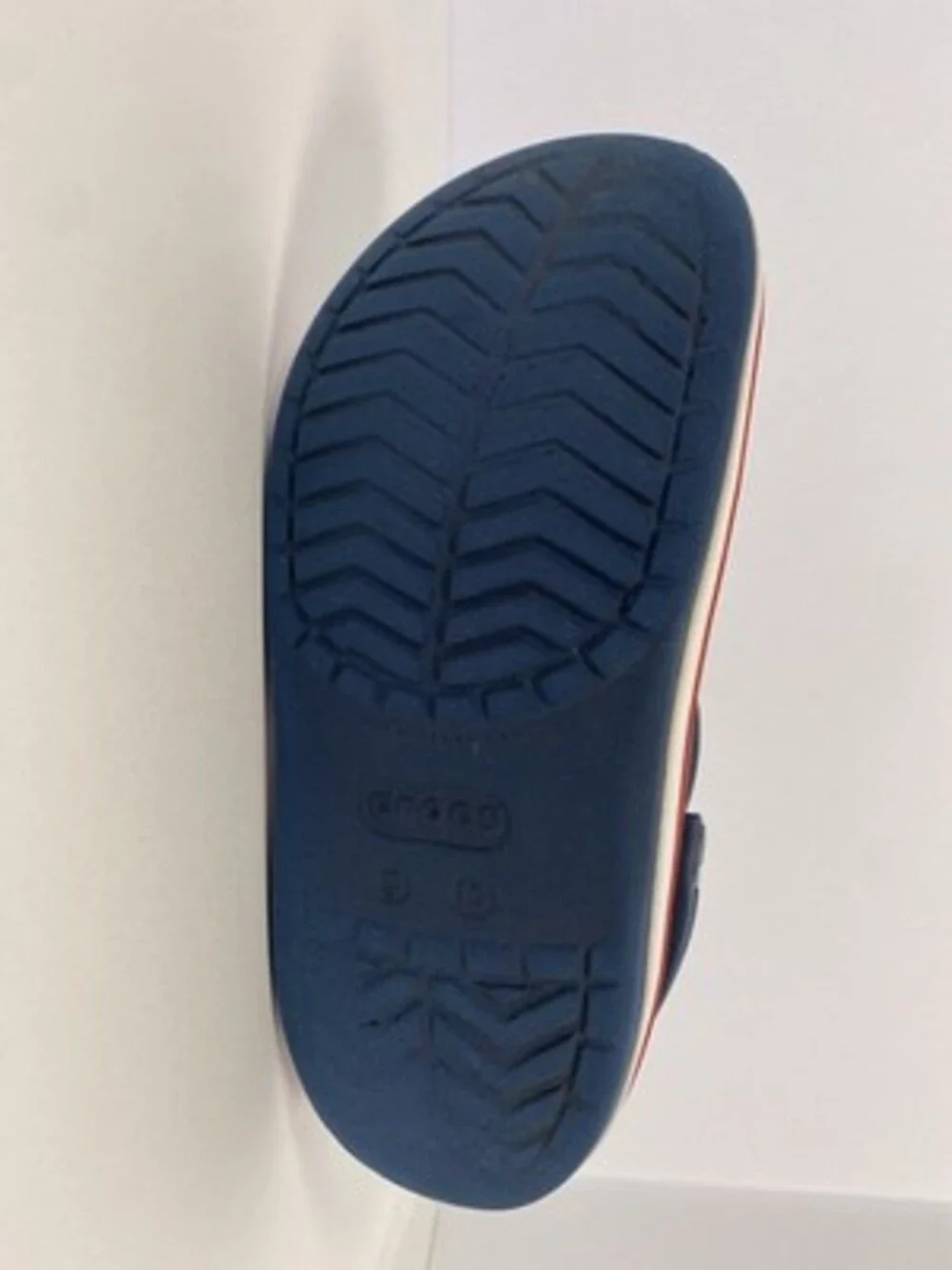Crocs Unisex Navy Clog Sandals size C13 W/Charms.